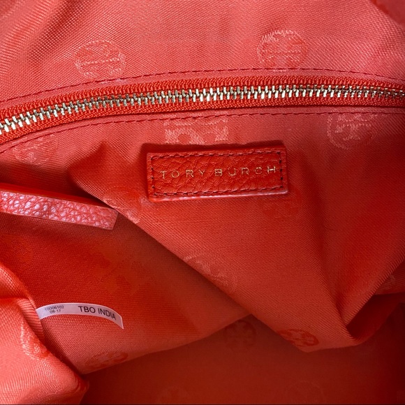 Tory Burch Thea Slouchy Chain Tote in Brilliant Red - Picture 9 of 12